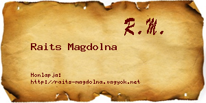 Raits Magdolna névjegykártya