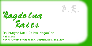 magdolna raits business card